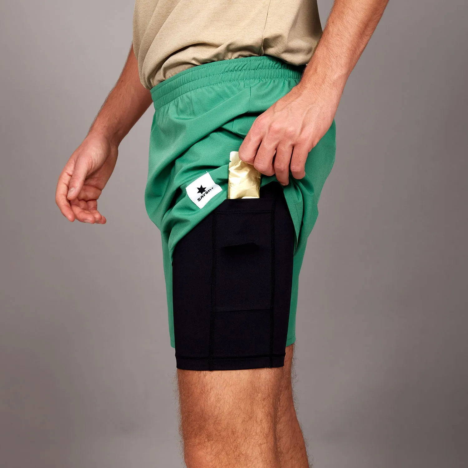 2 in 1 Pace Shorts 5''