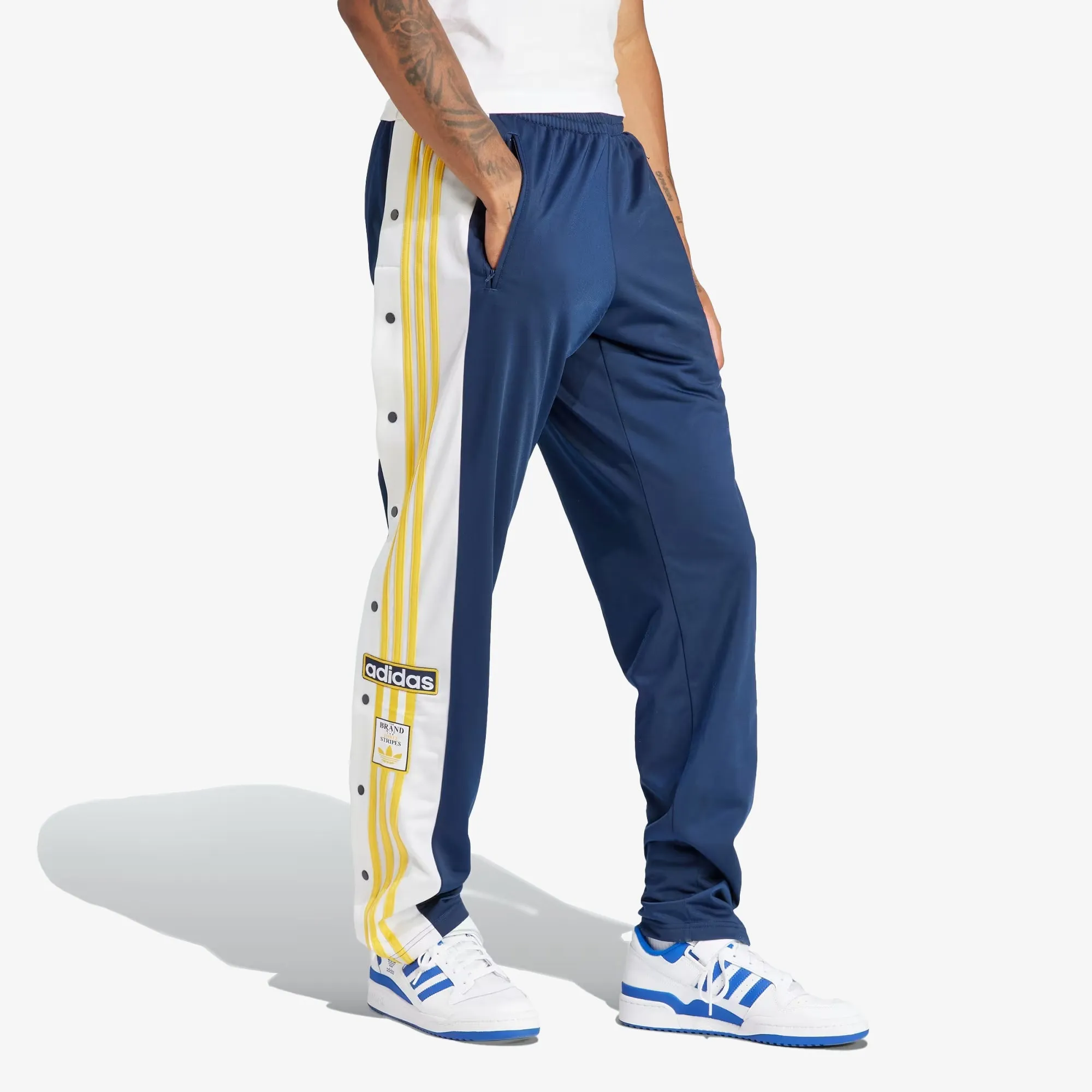 Adidas Originals | ADICOLOR CLASSICS ADIBREAK PANTS  { NIGHT INDIGO/BOLD GOLD/WHITE