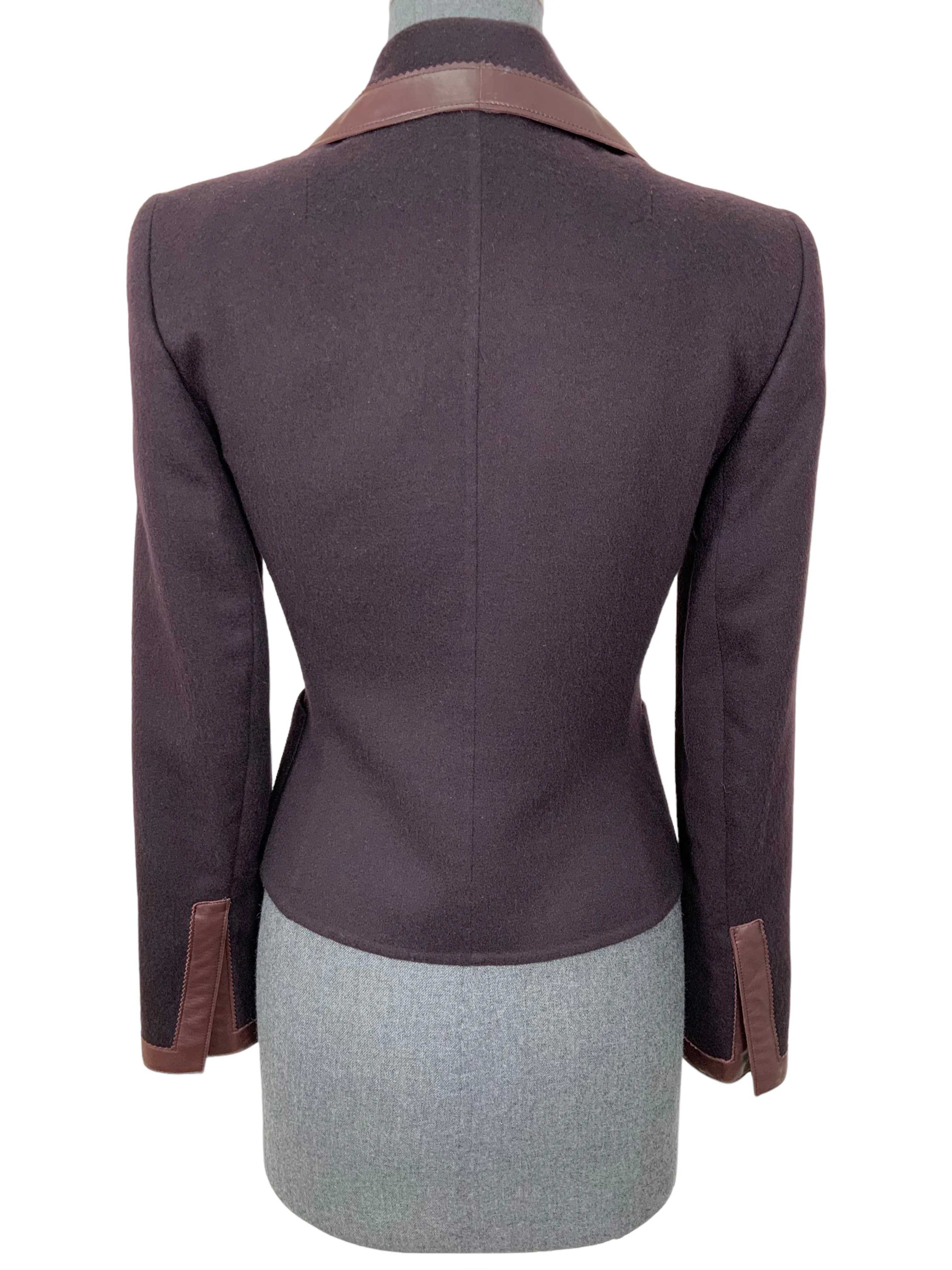 AKRIS Cashmere Cropped Blazer Jacket Size S