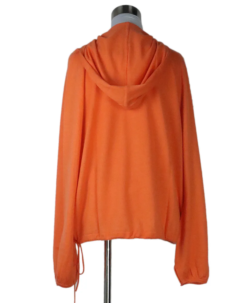 Akris Orange Cashmere Hoodie Set sz 12