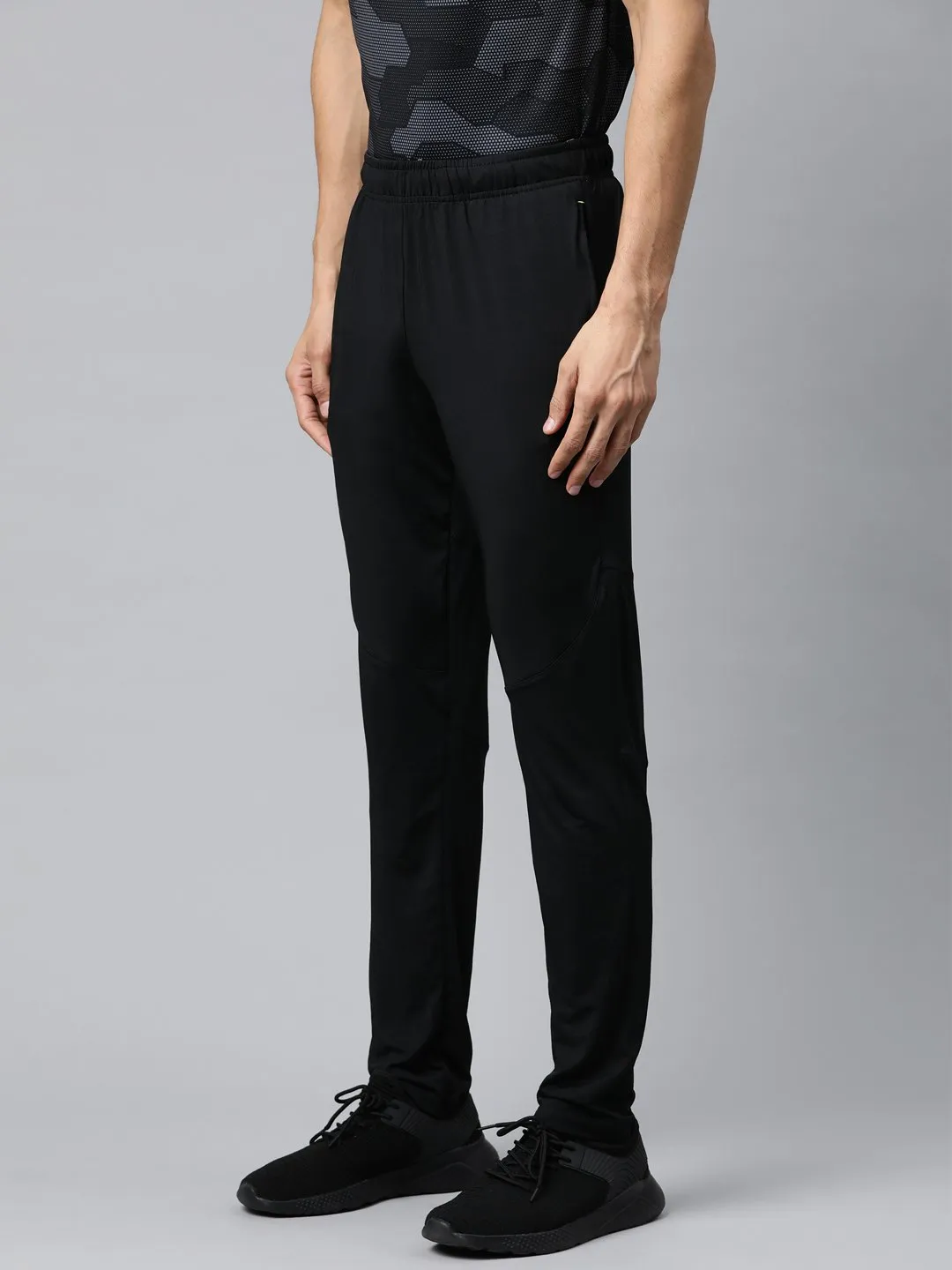 Alcis Men Black Solid Track Pants