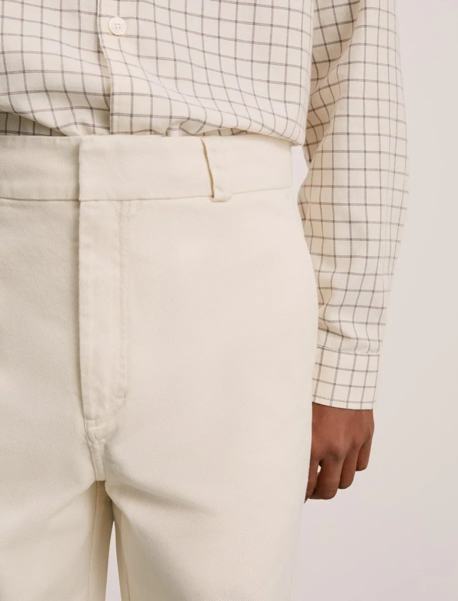 ANOTHER ASPECT Cotton Chino Antique White