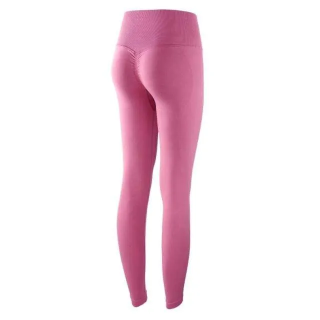 Autumn Seamless Yoga Pant High Elastic Sports Fitness Legging Women High Waist Gym Scrunch Butt Running Training Leggings