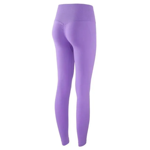 Autumn Seamless Yoga Pant High Elastic Sports Fitness Legging Women High Waist Gym Scrunch Butt Running Training Leggings