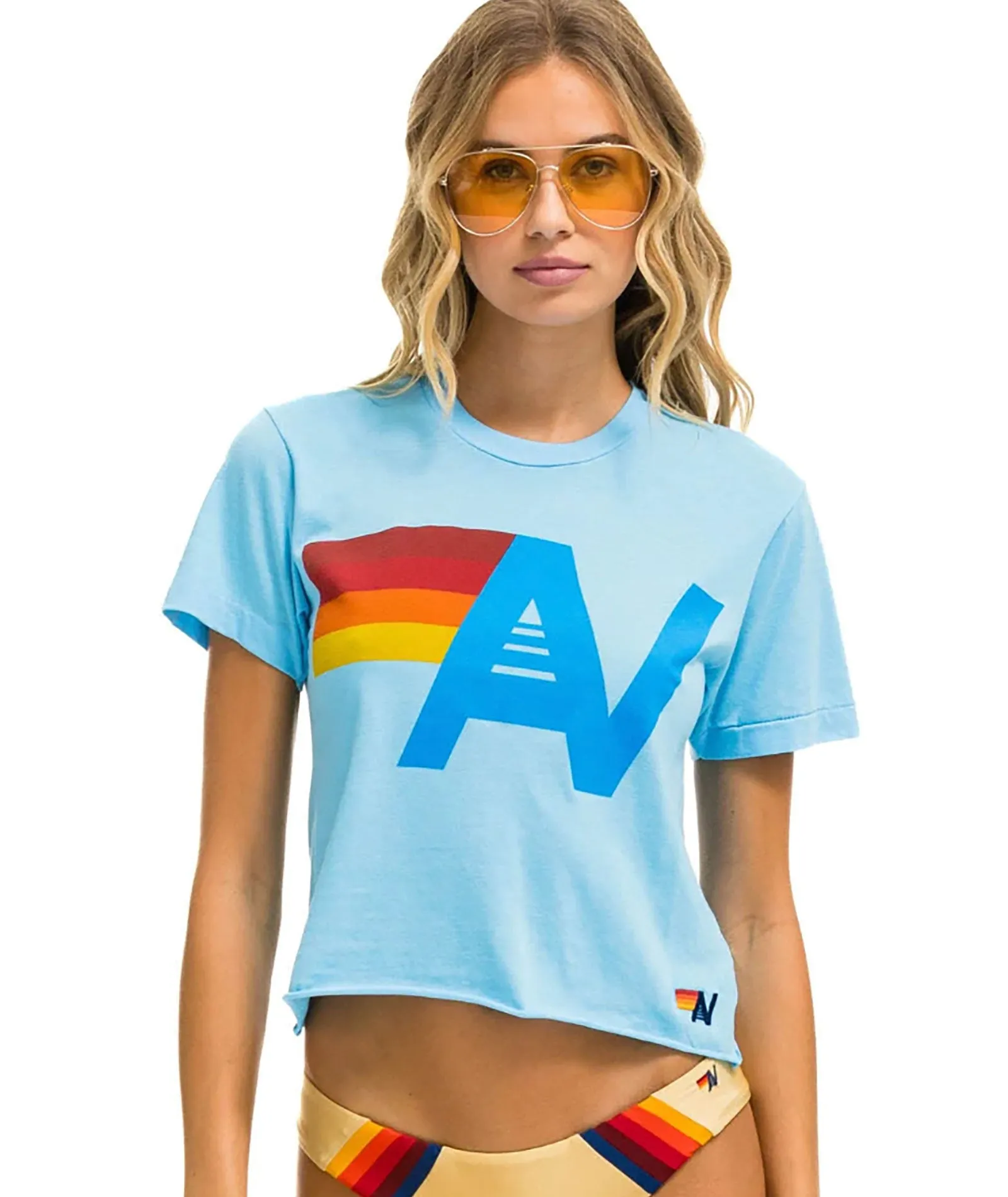 Aviator Nation Women Logo Boyfriend Tee