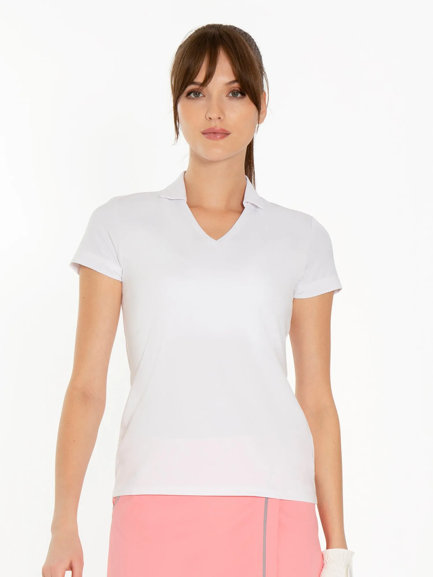 Bailey VN with Collar Top - White