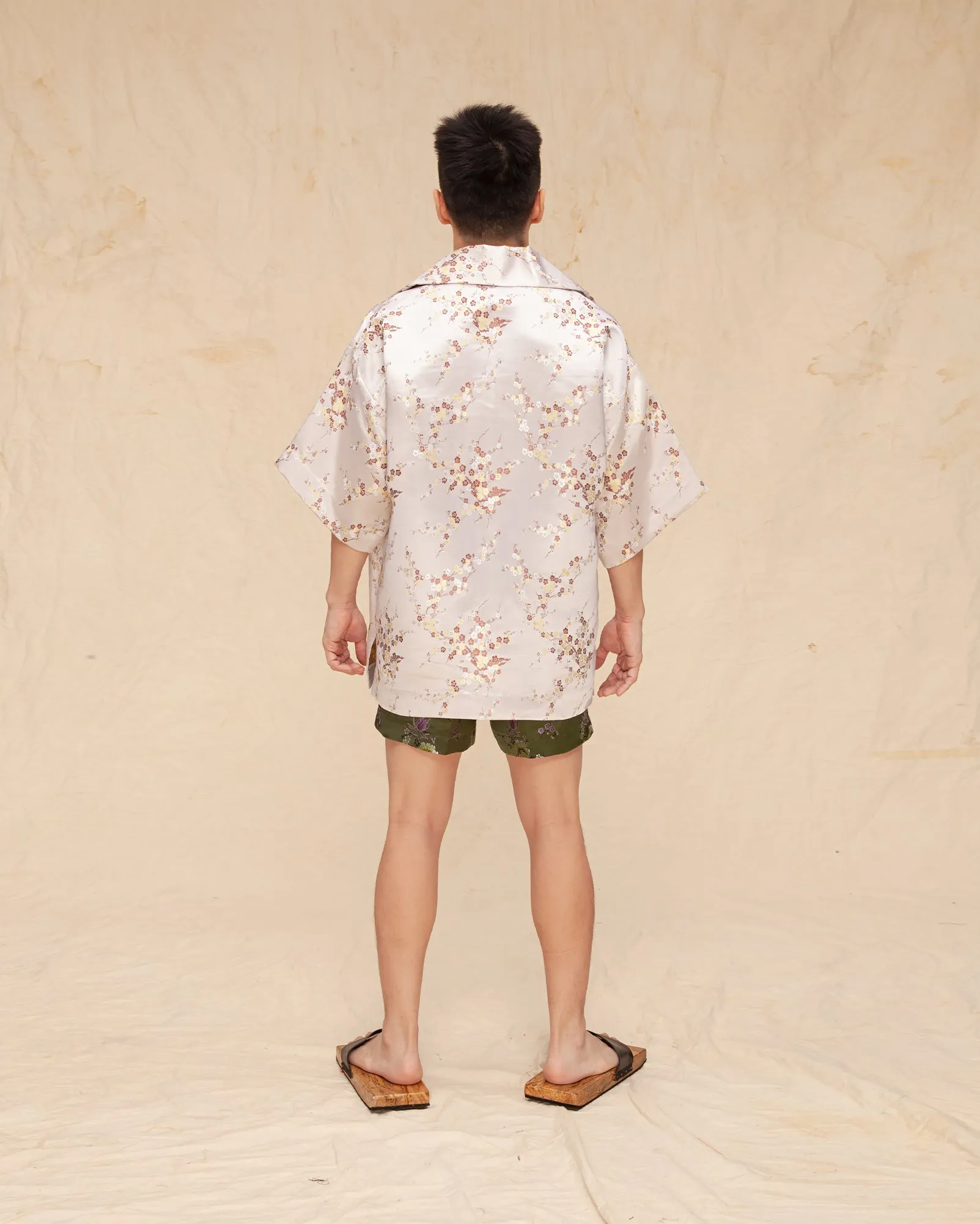 Baju Pantai Tenun Sakura (Cream)