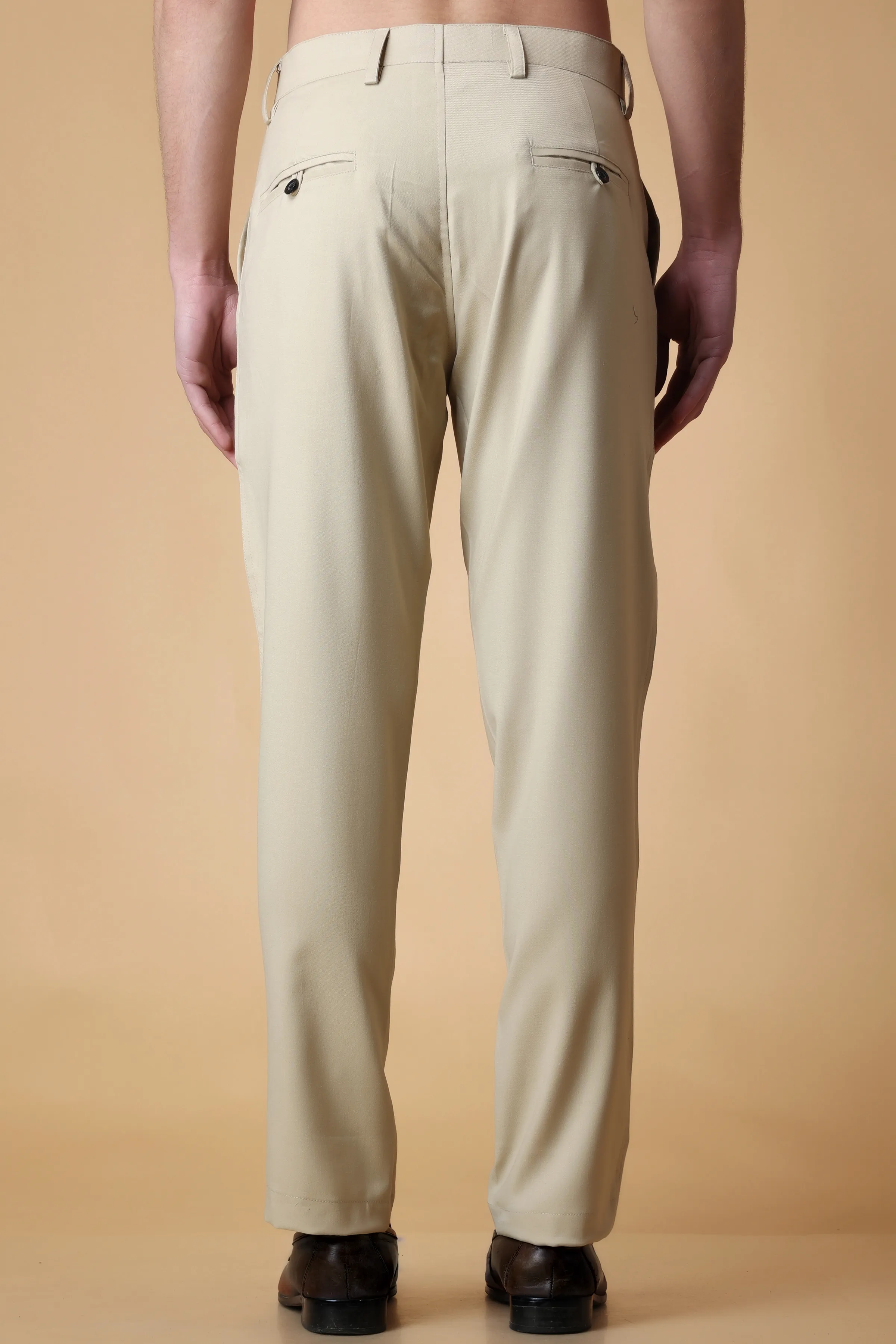 Beige Ultra Formal Trousers