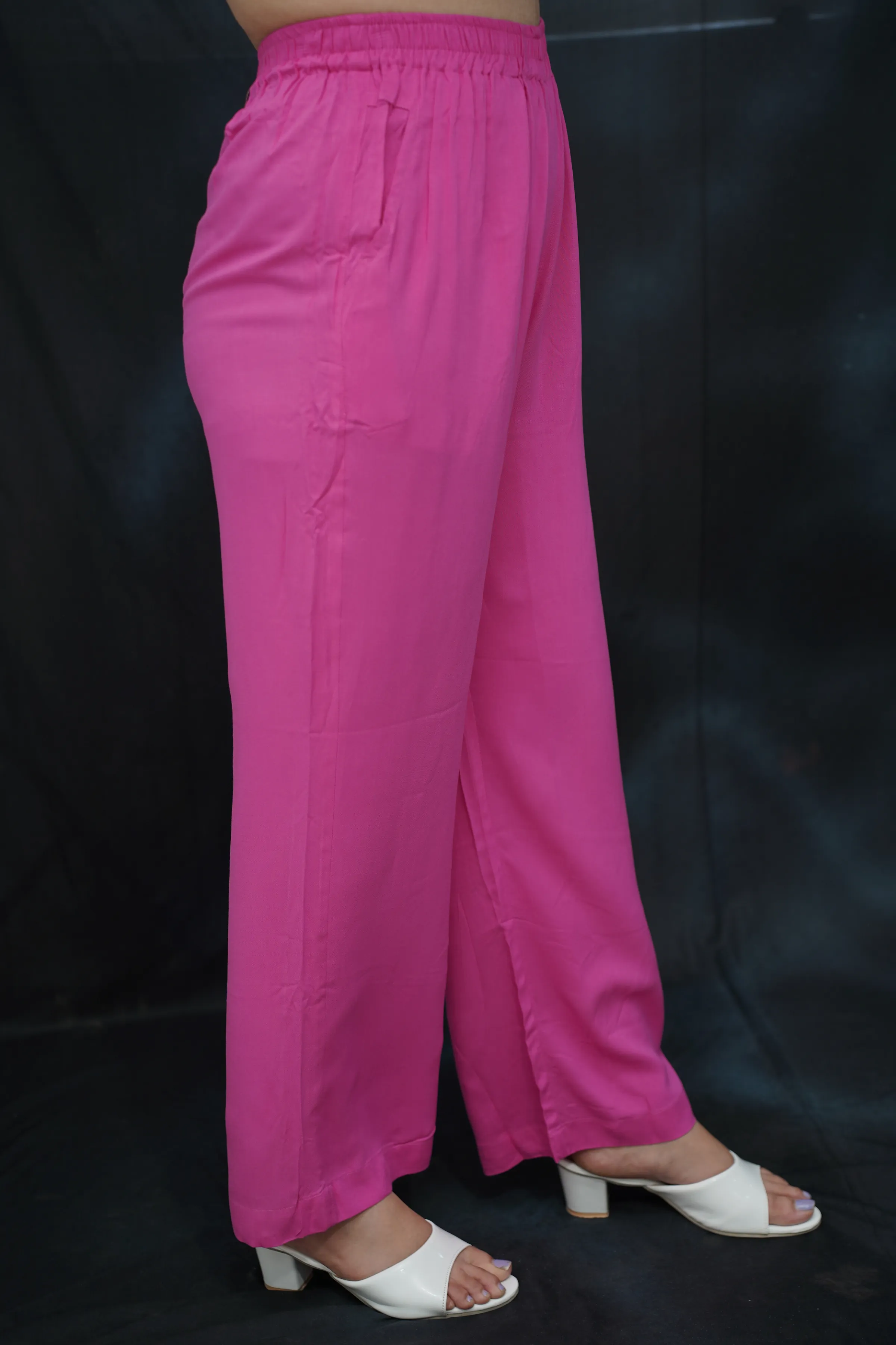 Berry Pink Rayon Kurti Pant