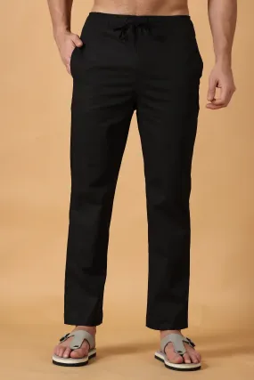 Black Cotton Pant Pajama