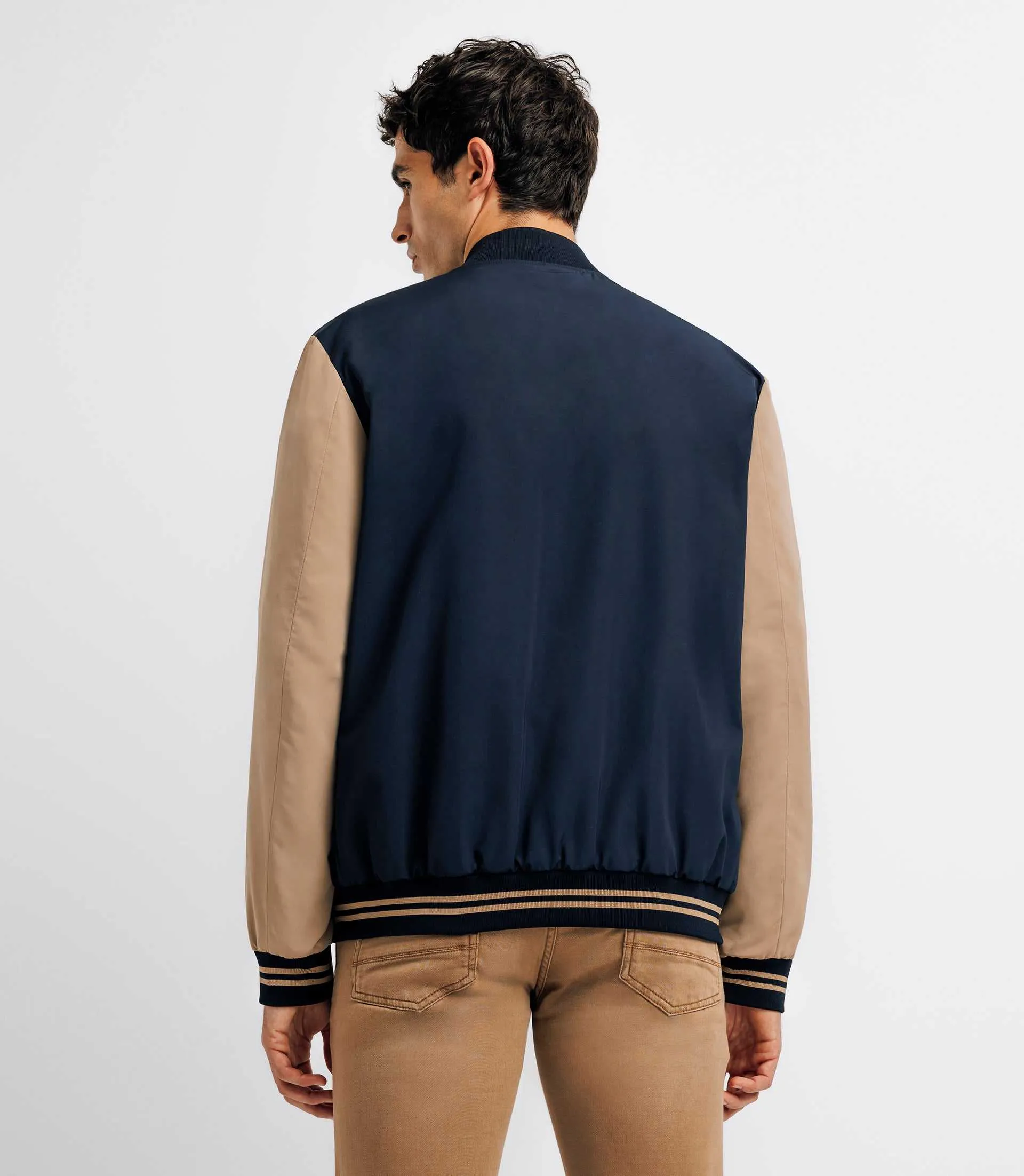 Blouson teddy sport marine