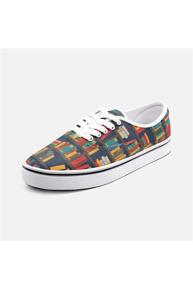 Bookshelf Unisex Canvas Sneakers