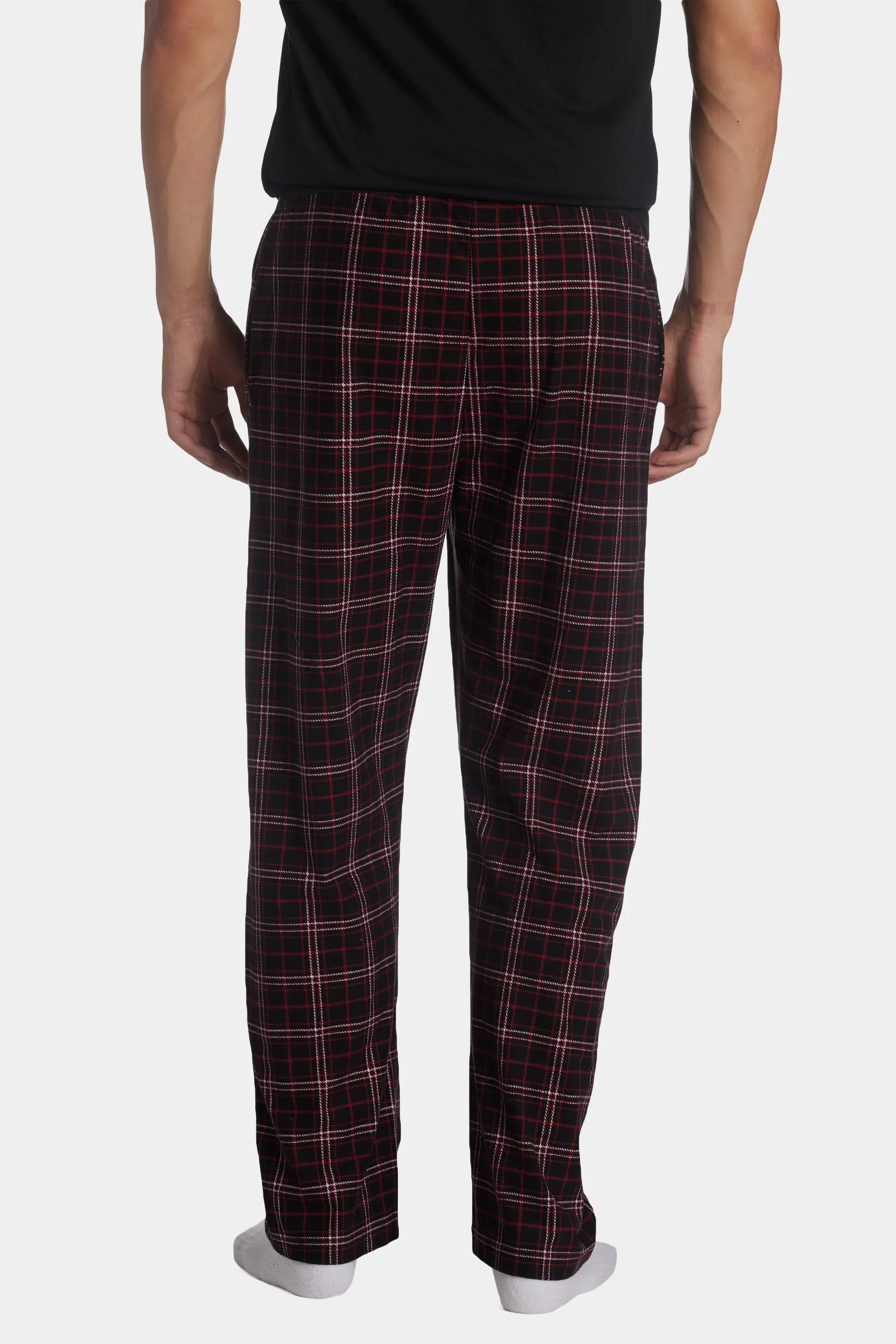 Brushed Flannel Drawcord Waist Lounge Pant