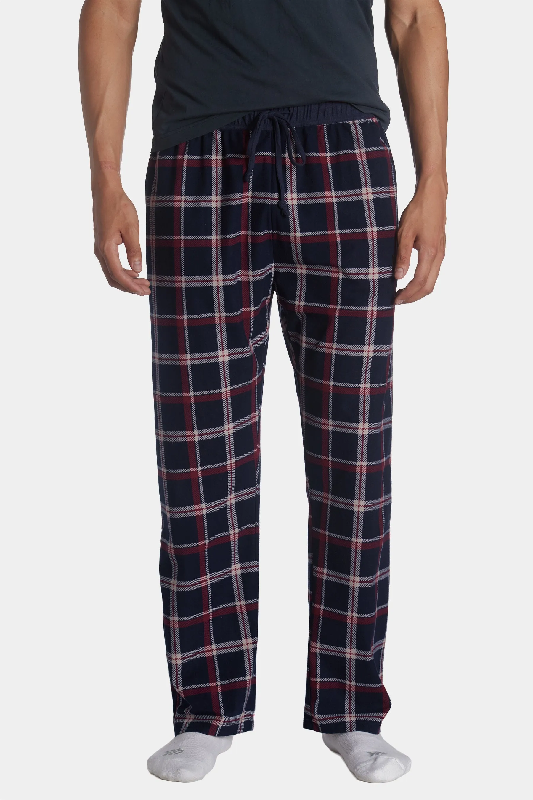 Brushed Flannel Drawcord Waist Lounge Pant