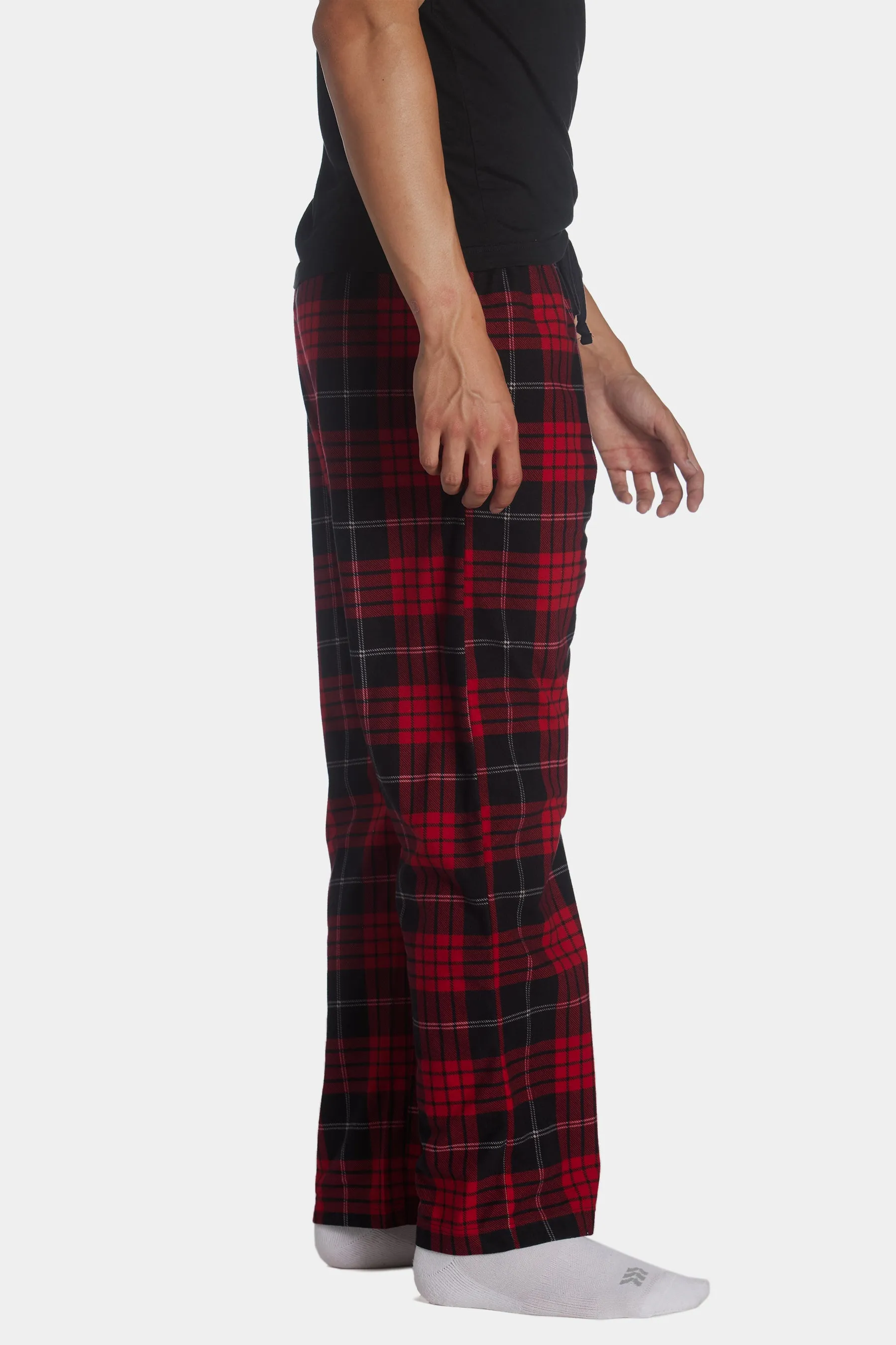 Brushed Flannel Drawcord Waist Lounge Pant