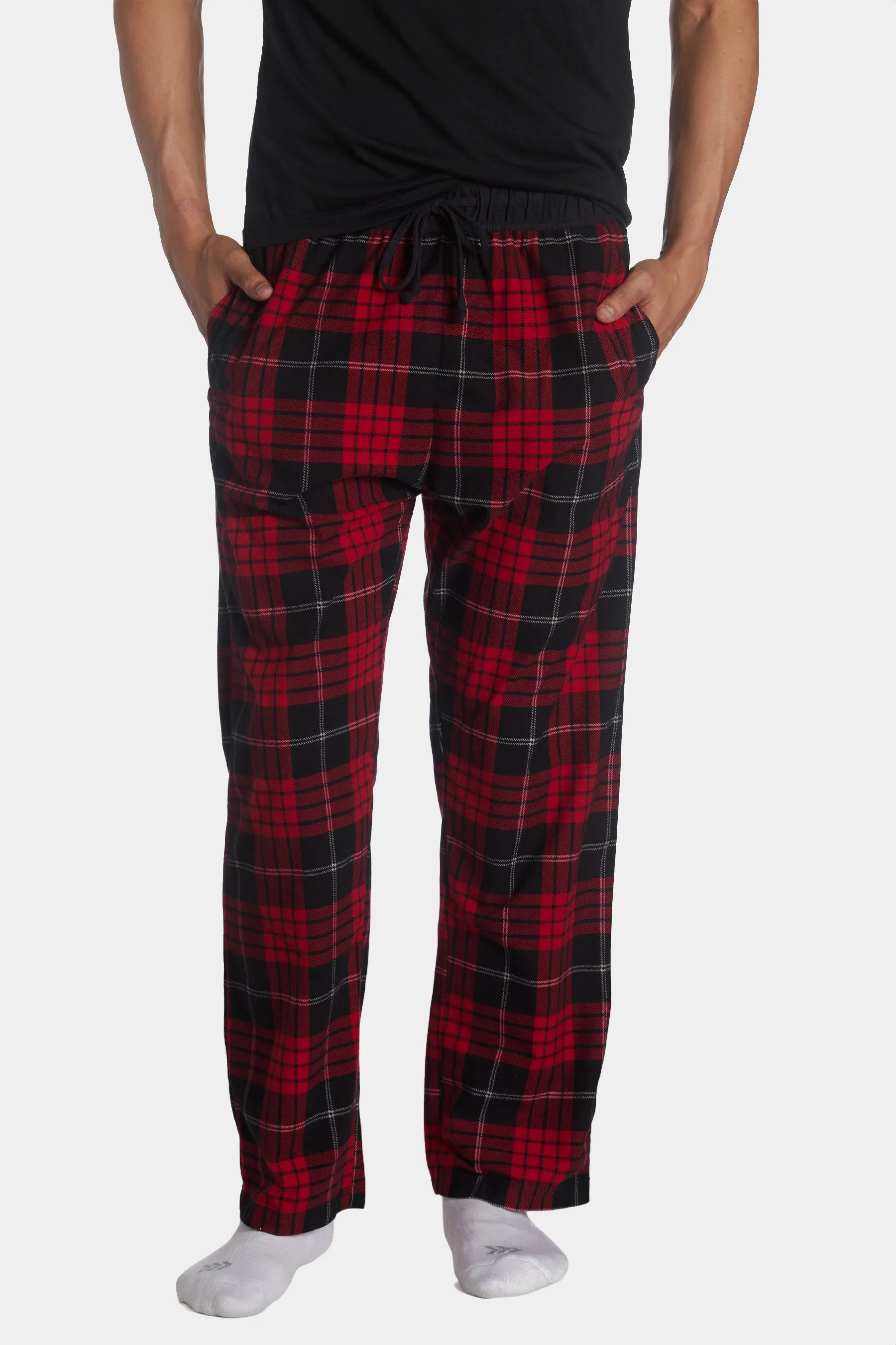 Brushed Flannel Drawcord Waist Lounge Pant