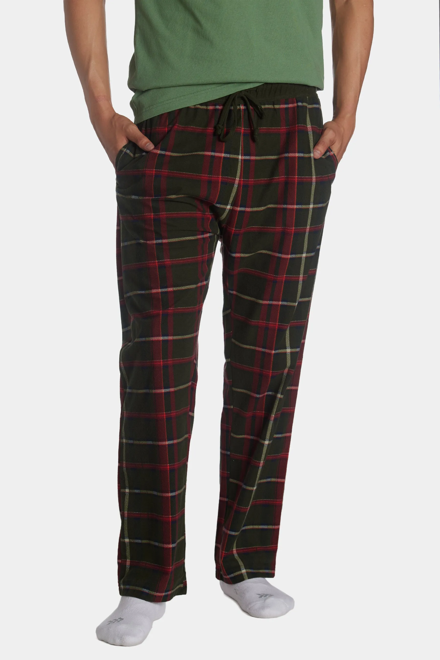 Brushed Flannel Drawcord Waist Lounge Pant