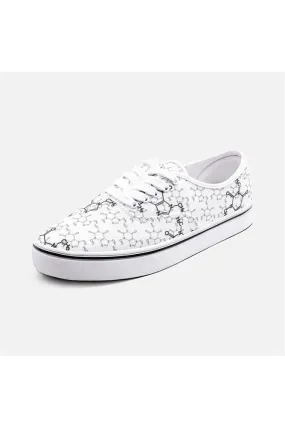 Caffeine Molecule Unisex Canvas Sneakers