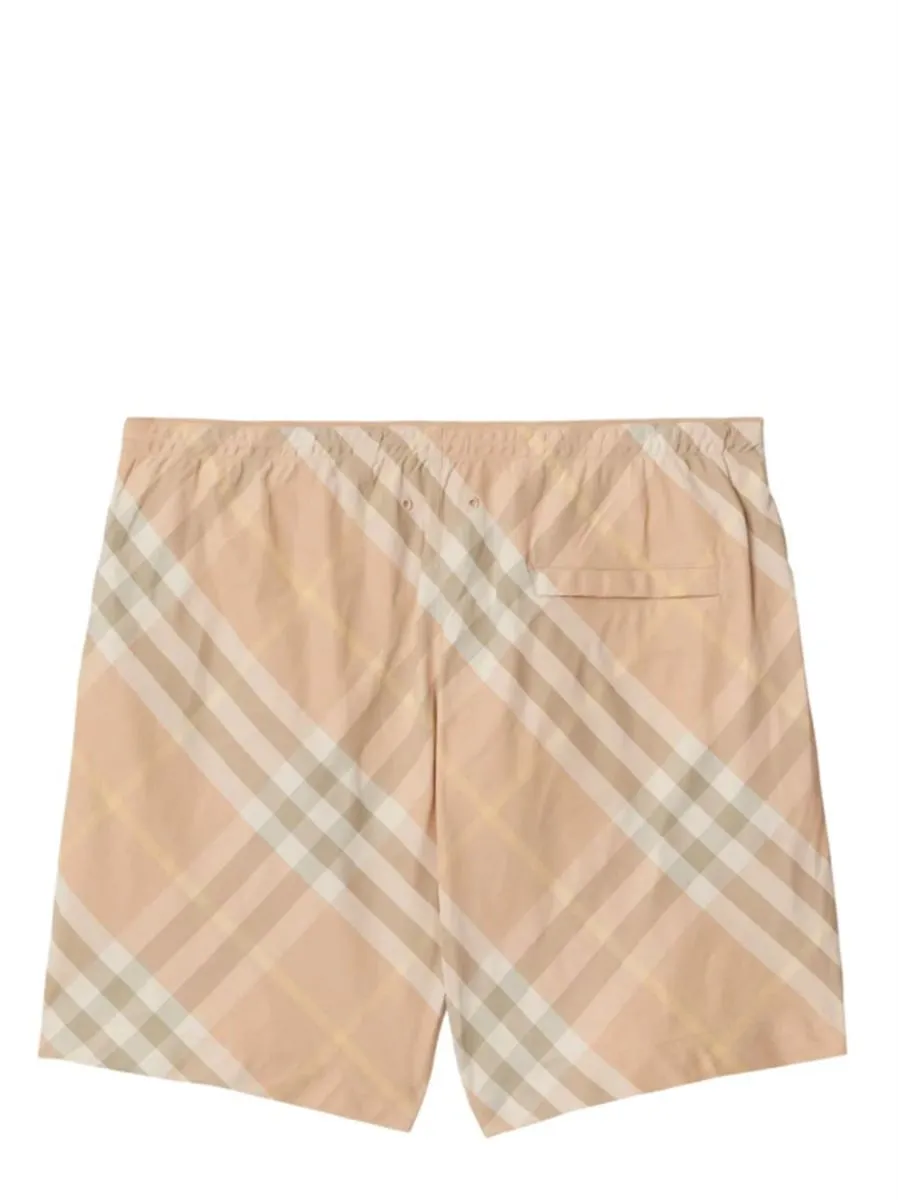 CHECKED SWIM SHORTS