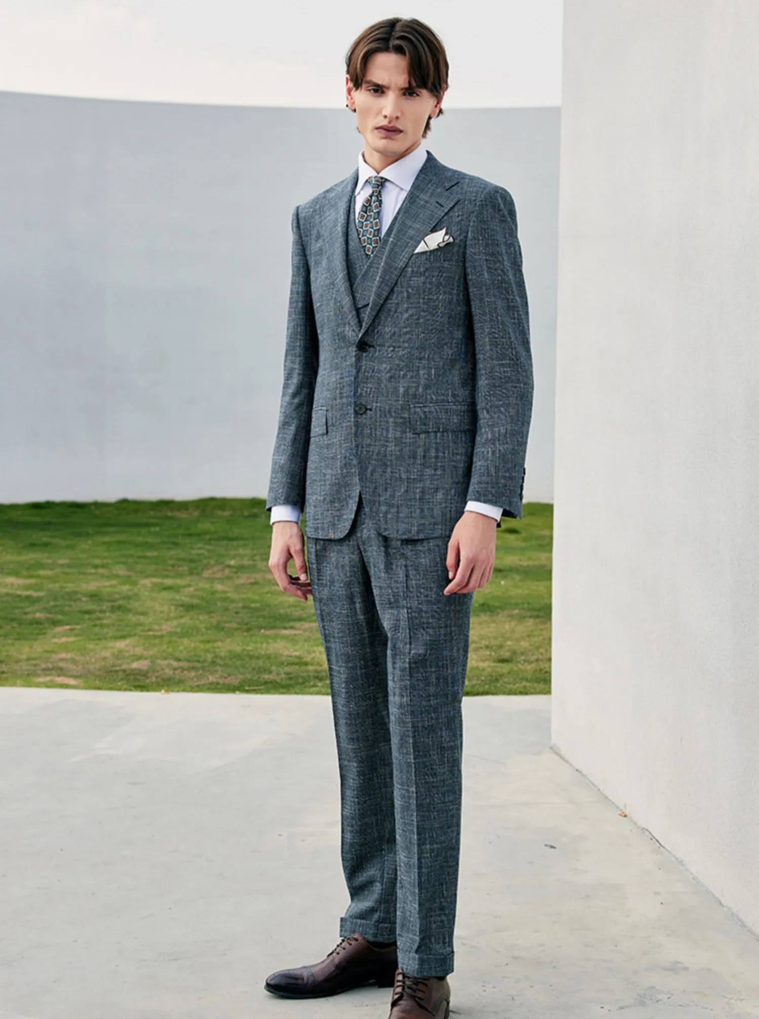 Clement Groom Checkered Suit, Vest, Pants (3 Piece)