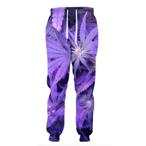 Dank Master Purple Leaf Sweatpants