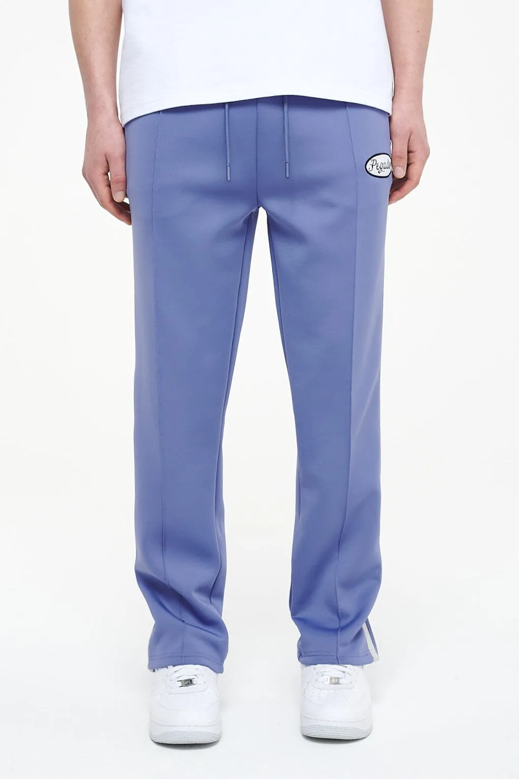 Davie Wide Track Pants Magic Violet Angels Cream