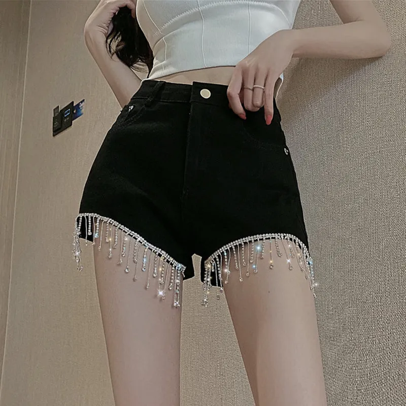 Denim Sexy Tassel Shorts AD12084