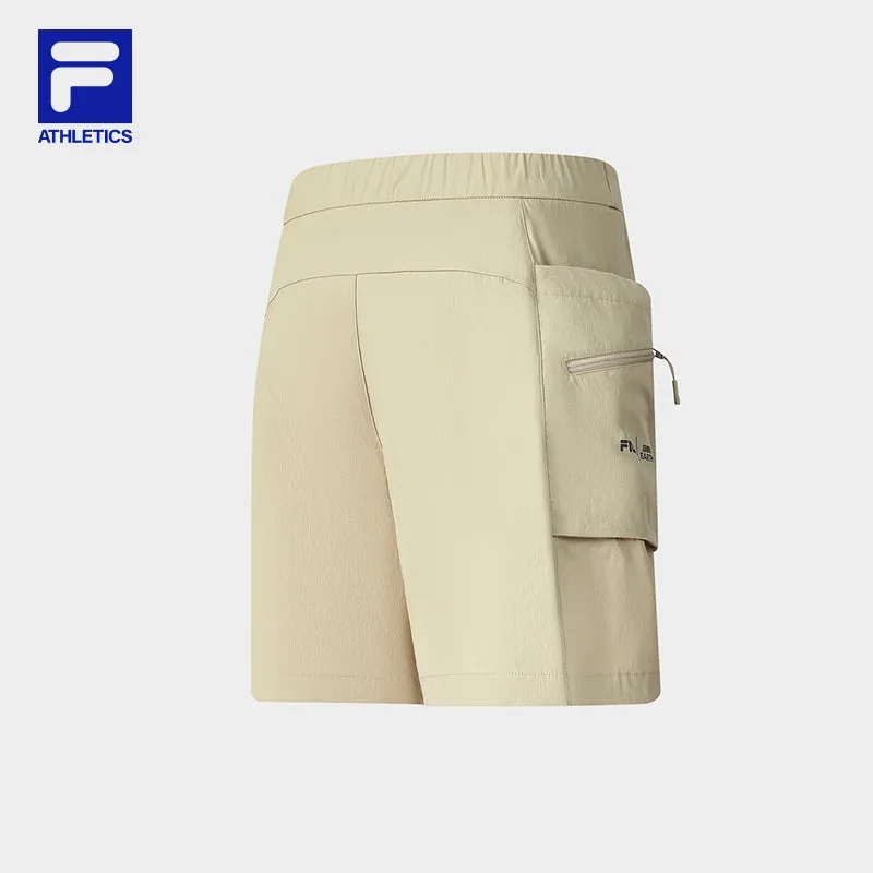 FILA CORE ATHLETICS EXPLORE NATURE'S WONDER Women Woven Shorts (Light Khaki)