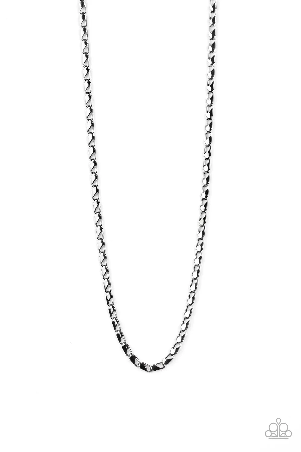 Free Agency - Black Gunmetal Chain Paparazzi Jewelry Necklace