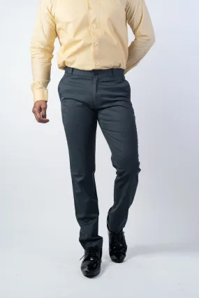 Grey Color Blend Cotton Pant for men