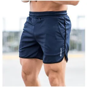 Gyms Sporting Shorts men Casual brand clothing Letter Elastic Waist