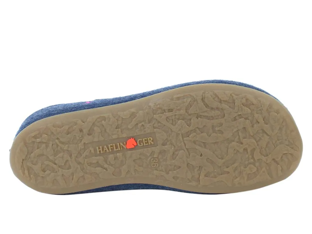 Haflinger Slippers Everest Butterflies Jeans