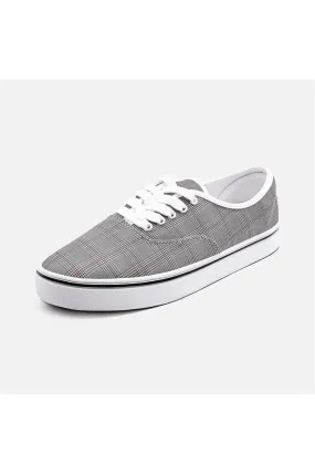 Houndstooth Unisex Canvas Sneakers