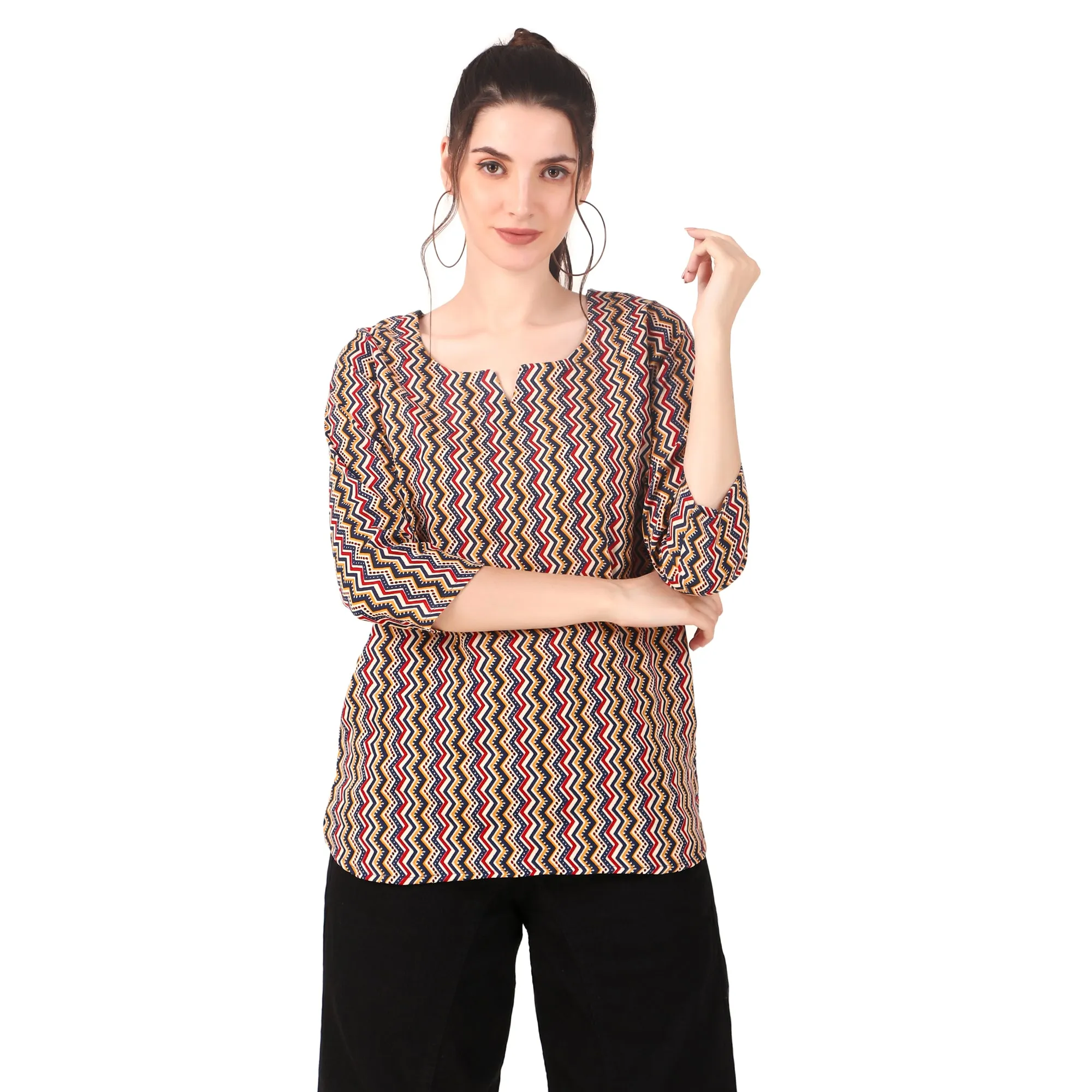 Magnetism Short Kurti for Women