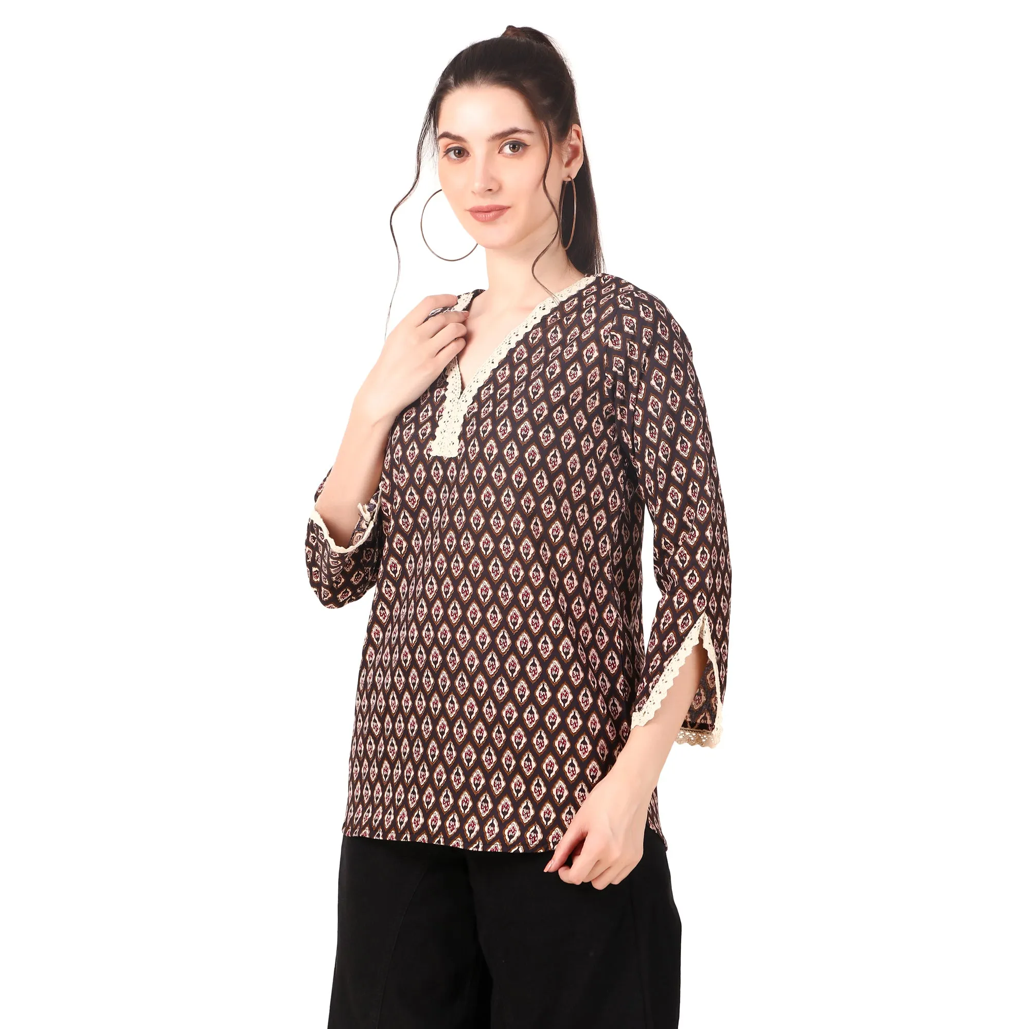 Magnetism Short Kurti for Women