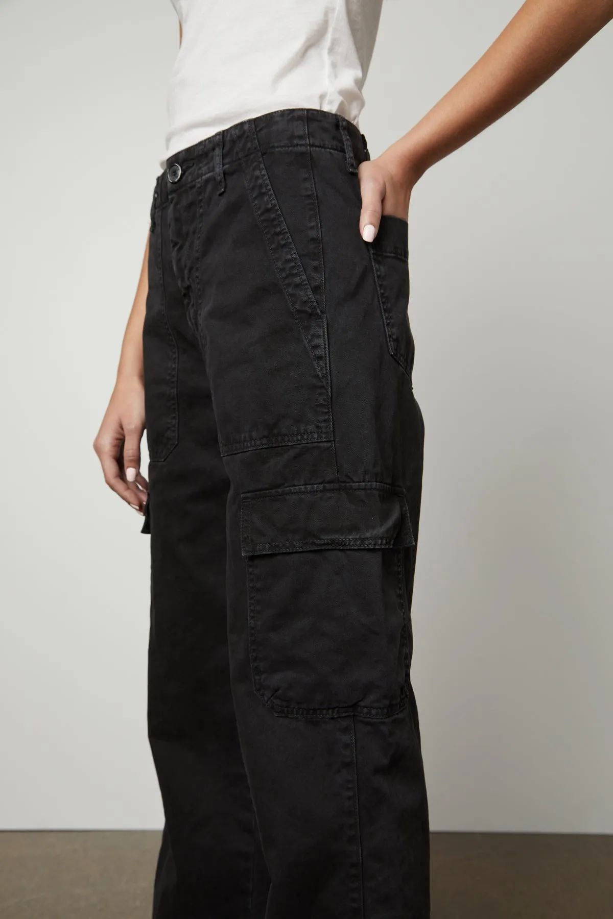 MAKAYLA SANDED TWILL CARGO PANT