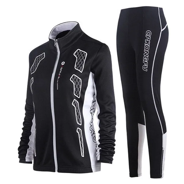 Men outdoor Running jacket suits cycling Suits Long Sleeve Jacket