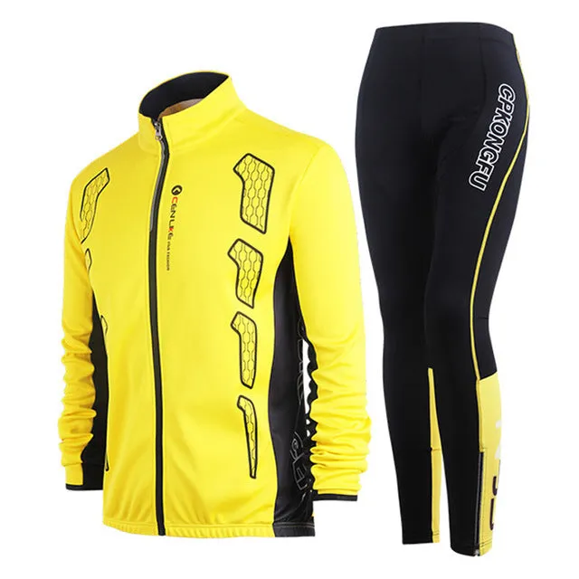 Men outdoor Running jacket suits cycling Suits Long Sleeve Jacket