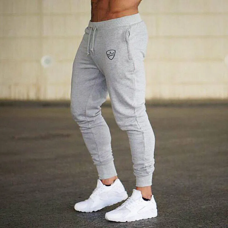 Men Pants Cotton Track Pants Joggers Sweatpants Casual Sweat Pants