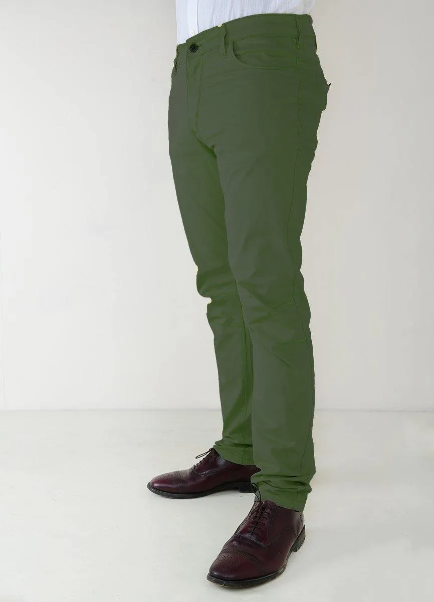 Men's Casual Slim Fit Cotton Trousers