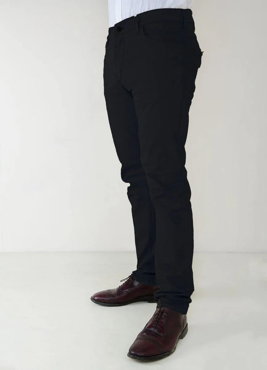 Men's Casual Slim Fit Cotton Trousers