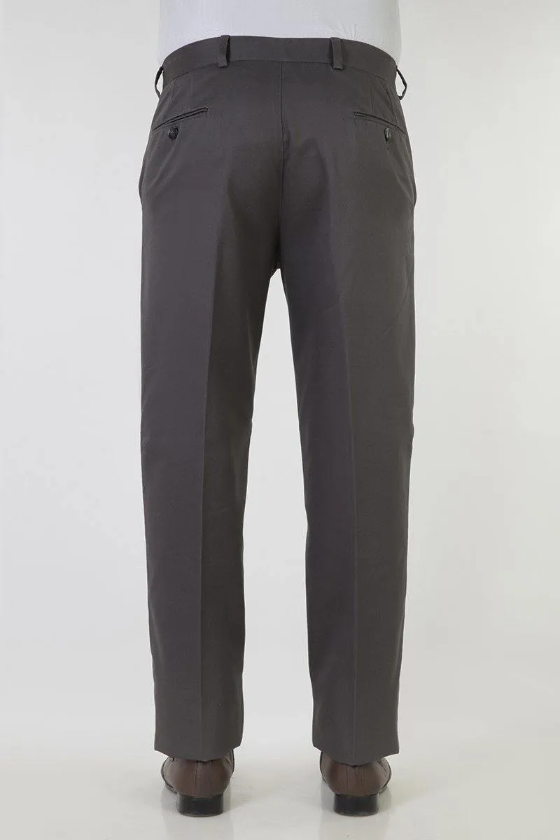 Men’s Comfort Fit No-Iron Ironezee Cotton Trousers - Semi-Formal Dress Pants for Effortless Style and Comfort