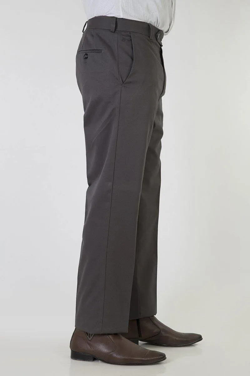 Men’s Comfort Fit No-Iron Ironezee Cotton Trousers - Semi-Formal Dress Pants for Effortless Style and Comfort