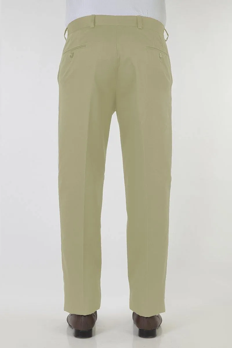 Men’s Comfort Fit No-Iron Ironezee Cotton Trousers - Semi-Formal Dress Pants for Effortless Style and Comfort