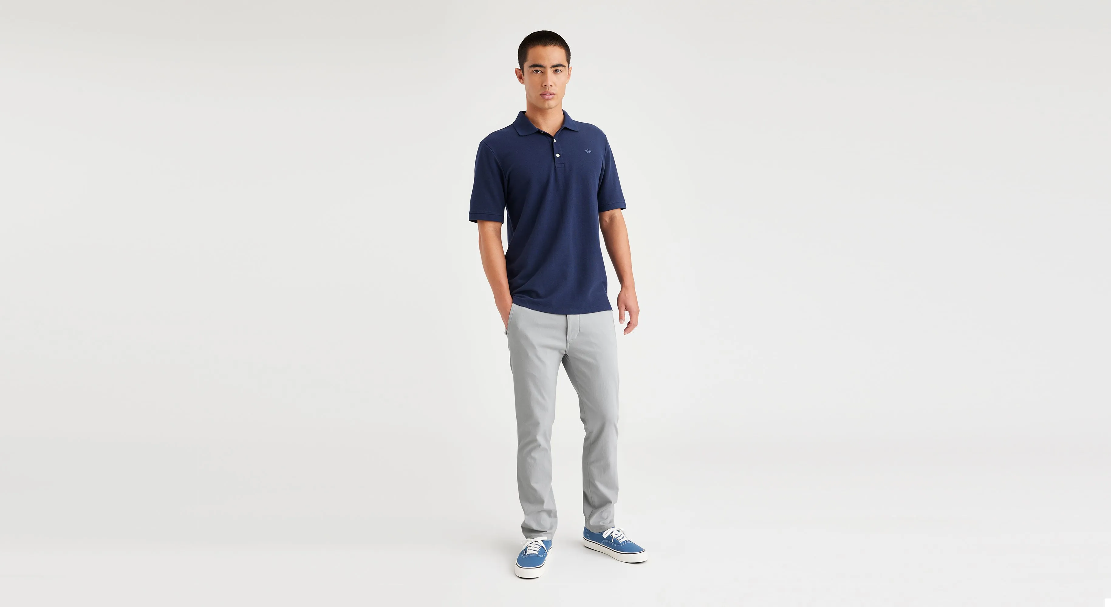 Men's Skinny Fit Supreme Flex Alpha Khaki Pants