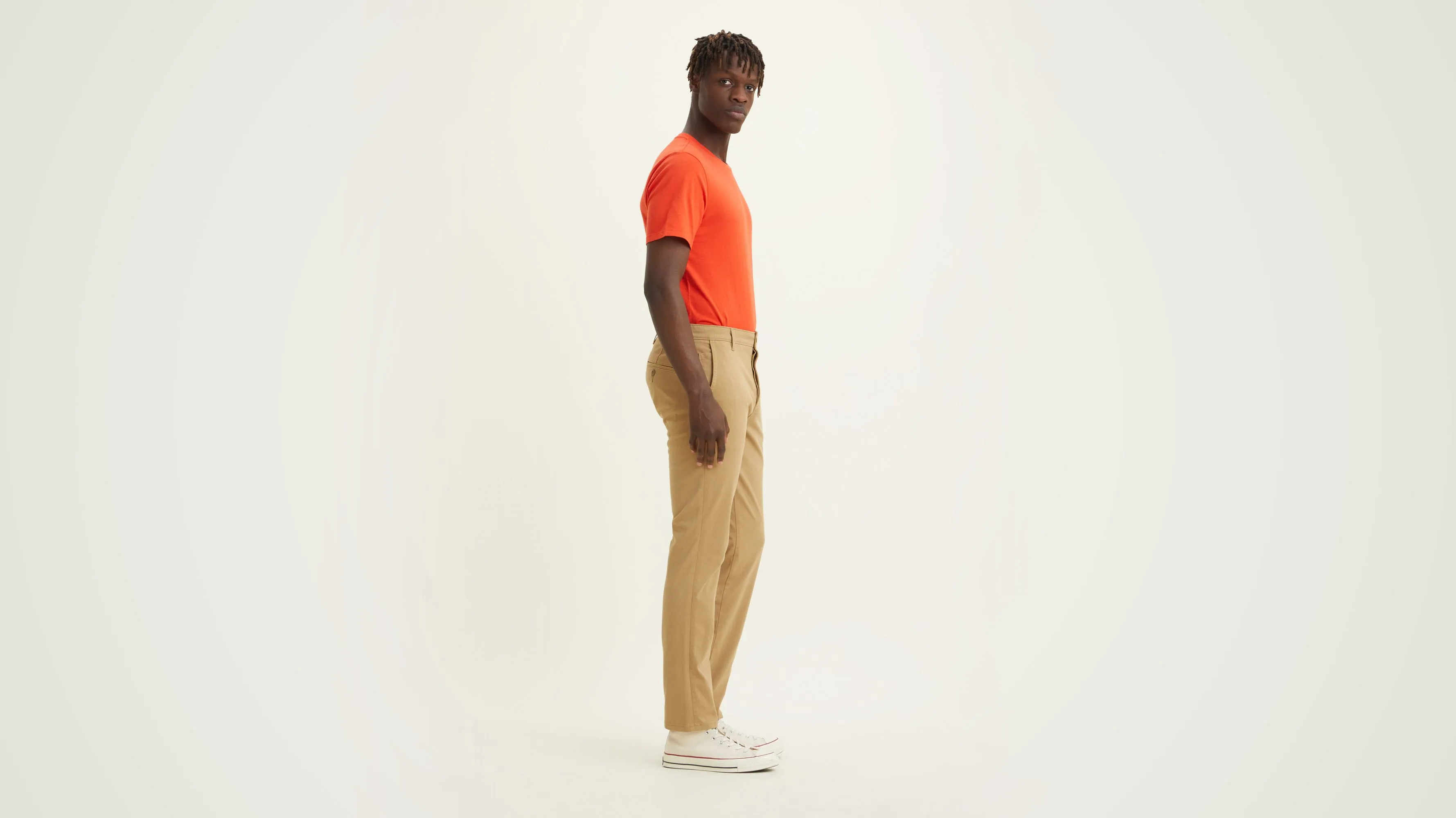 Men's Slim Fit Supreme Flex Alpha Khaki Pants