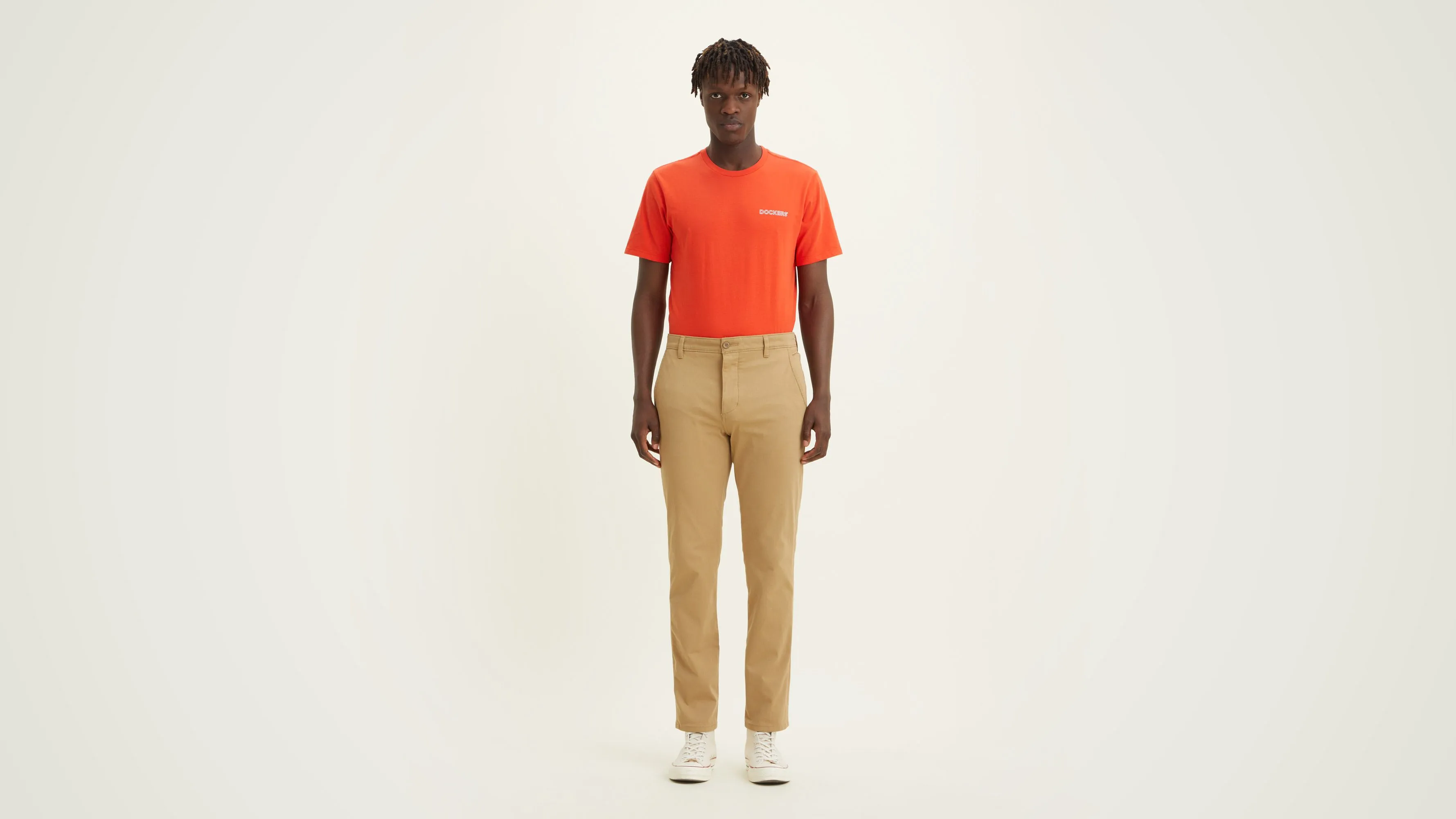 Men's Slim Fit Supreme Flex Alpha Khaki Pants