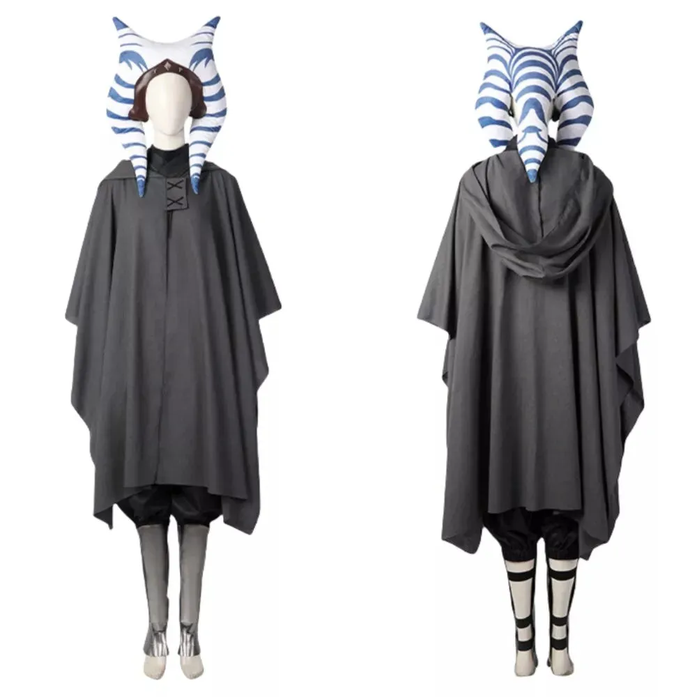 【New Arrival】Xcoser Star Wars: Ahsoka Tano Cosplay Costume Women Outfit Full Set Halloween