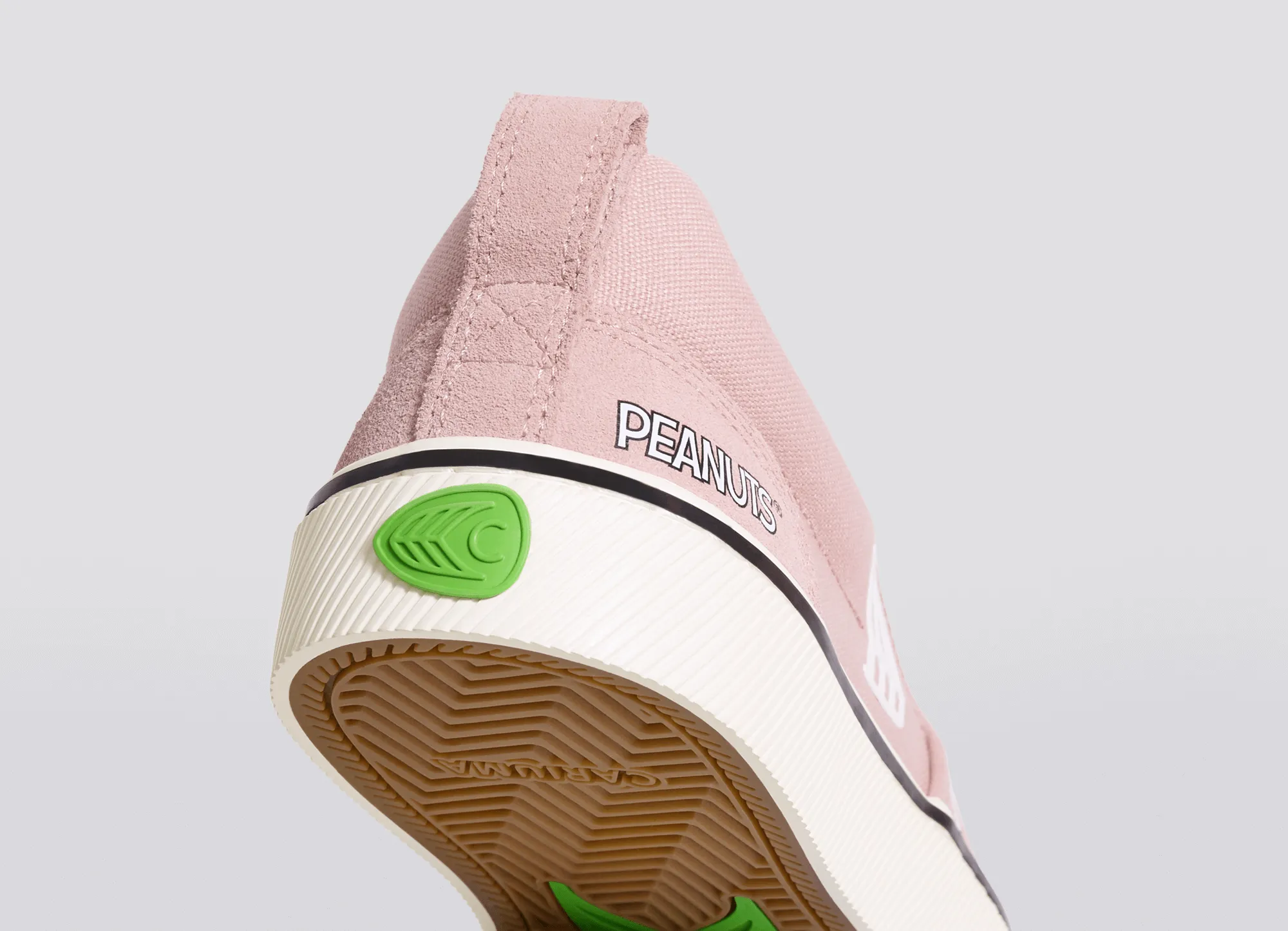 PEANUTS SLIP ON PRO Snoopy Skate Rose Suede and Canvas Off-White Logo Women Sneaker