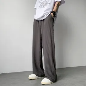 Pleated Straight Pants